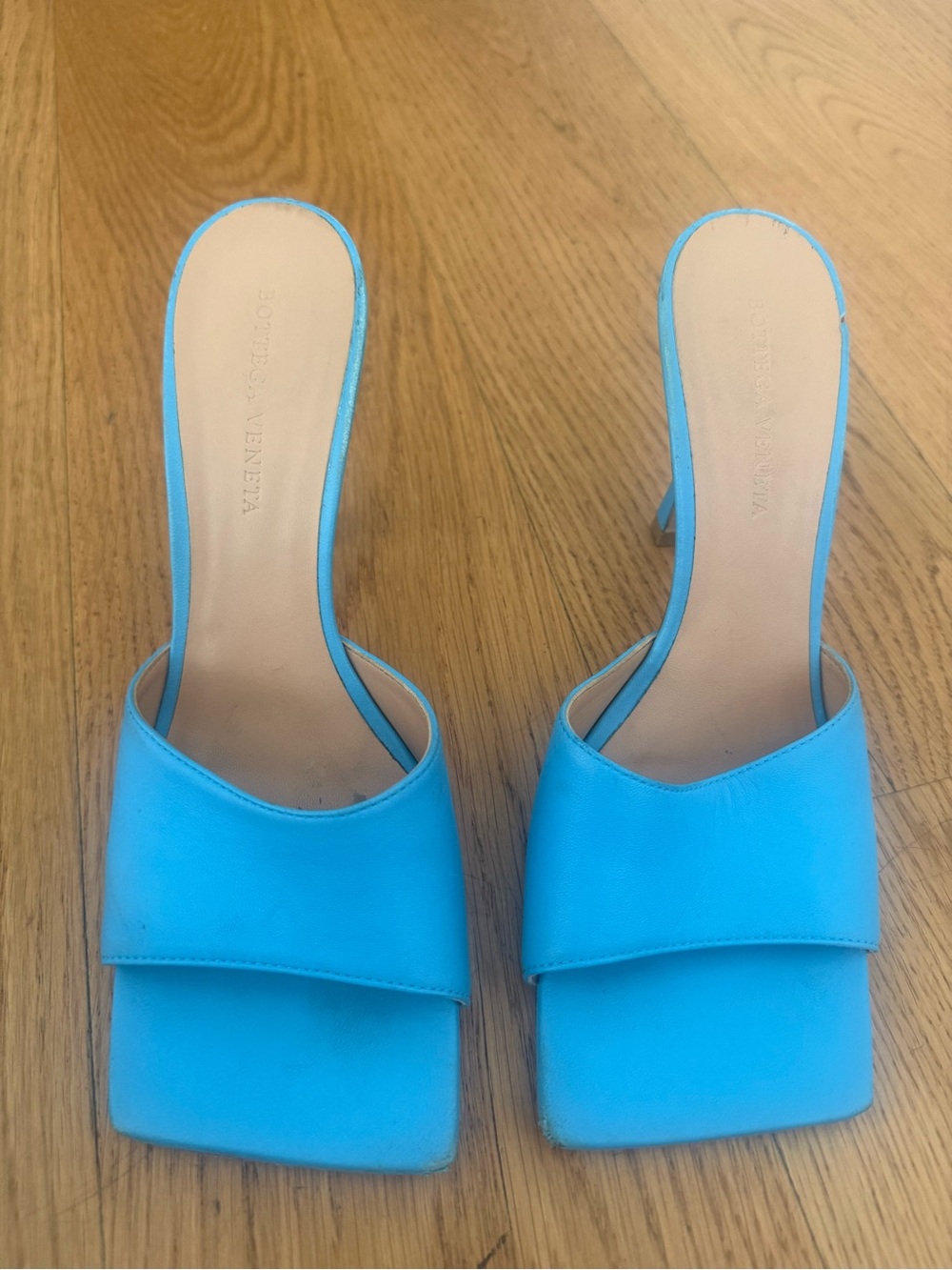 Bottega Veneta Women’s Blue High Heel Sandal